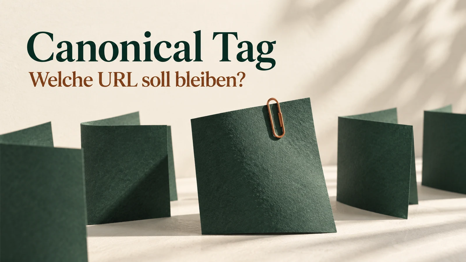 Grüne Papierseiten mit einer hervorgehobenen Fassung.